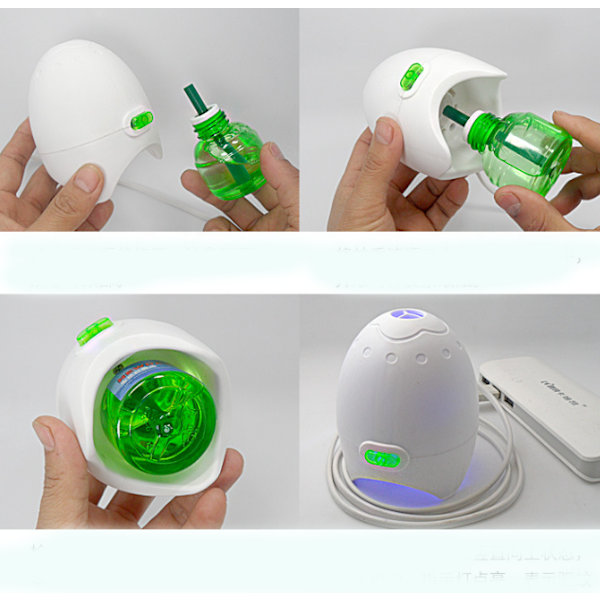 Elektrisk myggavstötare USB Treasure Car Utomhus Mosquito Killer Liquid,