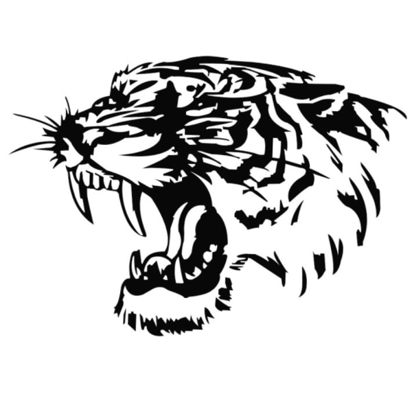 Bilhuv Bildekaler Reflekterande tigerhuvudklistermärken Personlig personlighet Modifierade kroppsdekaler 28 cm