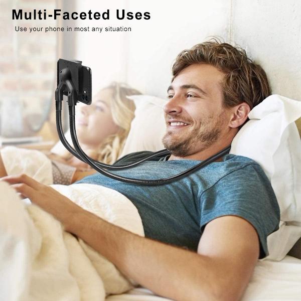 Universal Mobiltelefonhållare Multifunktions Mobiltelefonhållare DIY Flexibelt fäste (svart)