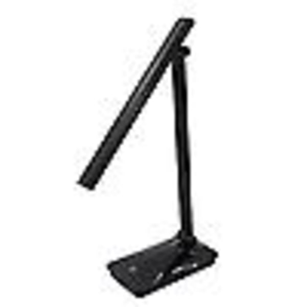 led vikbar lampa sovrum uppladdningsbar dimbar bordslampa (svart)