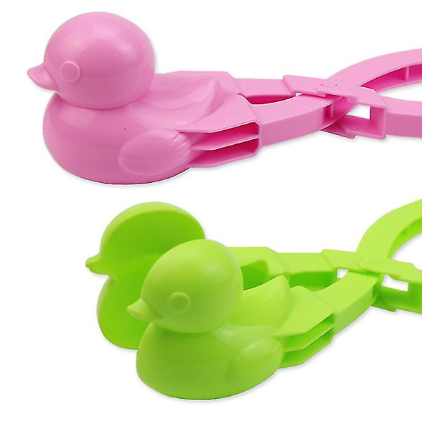 Vinterlek Snow Ducks Snöbollsklämma Snöklämma Leksaker Vinter utomhuslek Snöspela snöbollsenhet (2-pack)