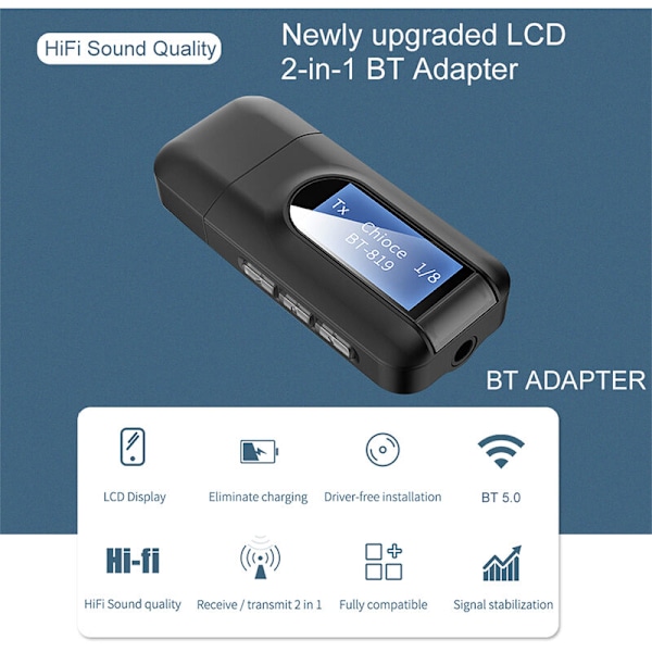 USB bluetooth lydmodtager sender højttaler ring computer tv konvertering trådløs bluetooth headset adapter,