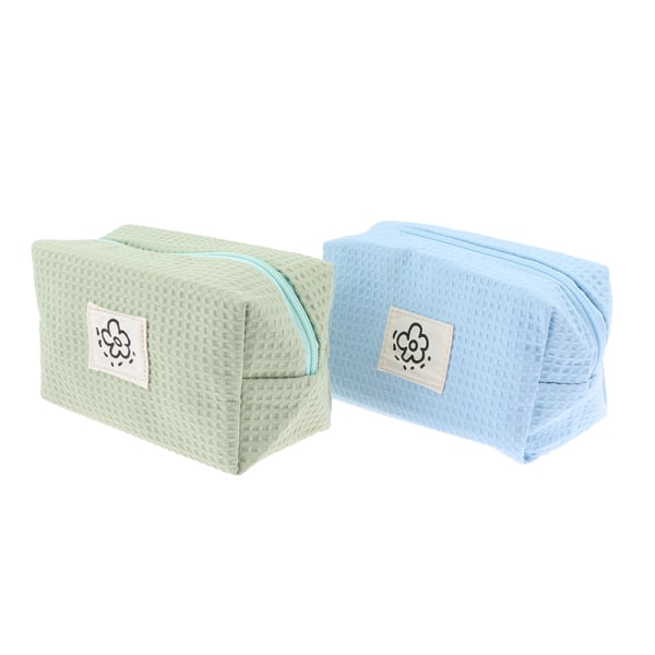 1 st Kosmetisk väska Makeup Förvaring Rese toalettartiklar Organizer Case Green