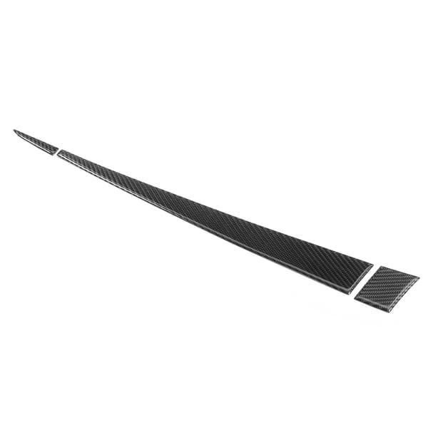 3. Copilot Opbevaringsboks Dashboard Panel Trim Kulfiber Kompatibel med Mitsubishi Lancer 2008 2016 LHD