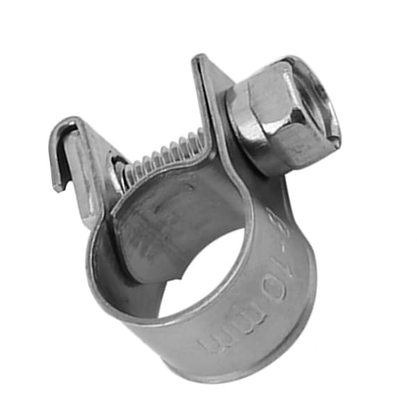 Mini drivstoffslangeklemme i rustfritt stål 10 stk 6 mm til 20 mm