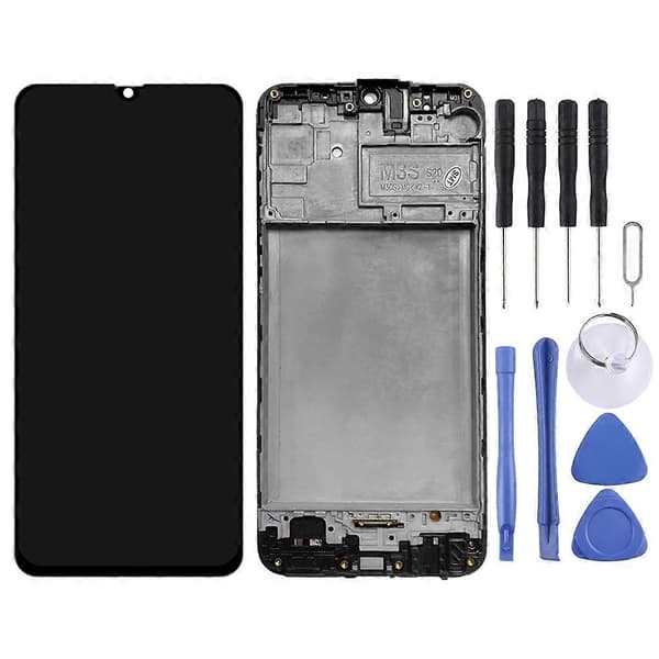 KOMPATIBEL LCD-skjerm for Samsung Galaxy M21 SM-M215 Digitizer komplett montering med ramme Not Specified