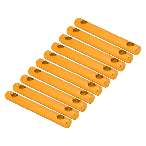10-pack Guld Dubbelhål Aluminiumlegering Tältlinspännare Justerare