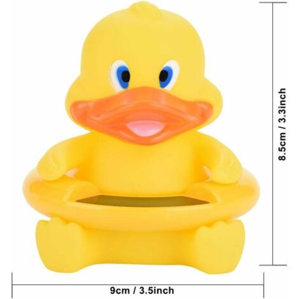 Styles babybadetermometer, søde dyrs flydende temperaturdisplay, badelegetøj (gul and)