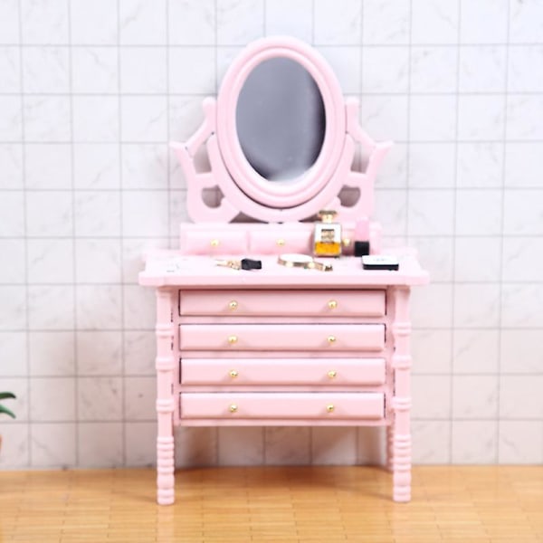 2 stk, rosa minikommode mockup dekor