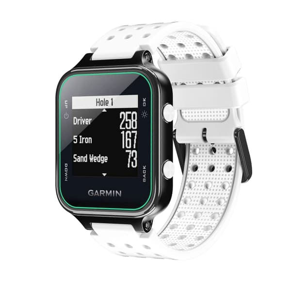 Monokrom silikone erstatningsurrem til Garmin Approach S20 mode armbånd. Cyan Blue