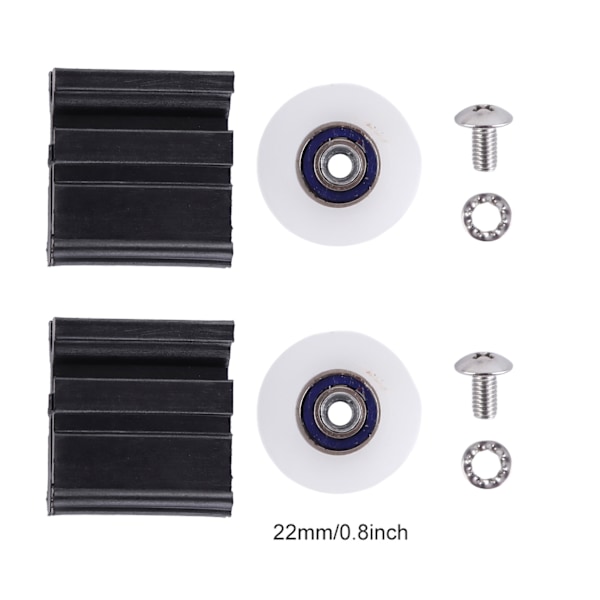 22mm Ersättningskit för Halls Växthusdörrhjul