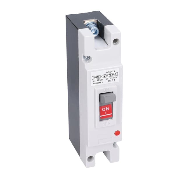 1P MCCB Solarbatteriskyddsbrytare Isolator Protector 125A 250V DC