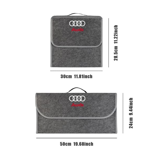 Bagagerumsopbevaringsboks Diverse Opbevaringsboks til Audi A3 A4 A4L A5 B3 B4 B5 B6 B7 B8 RS3 Quattro C5 C6 C7 S2 S3 black-S-Audi