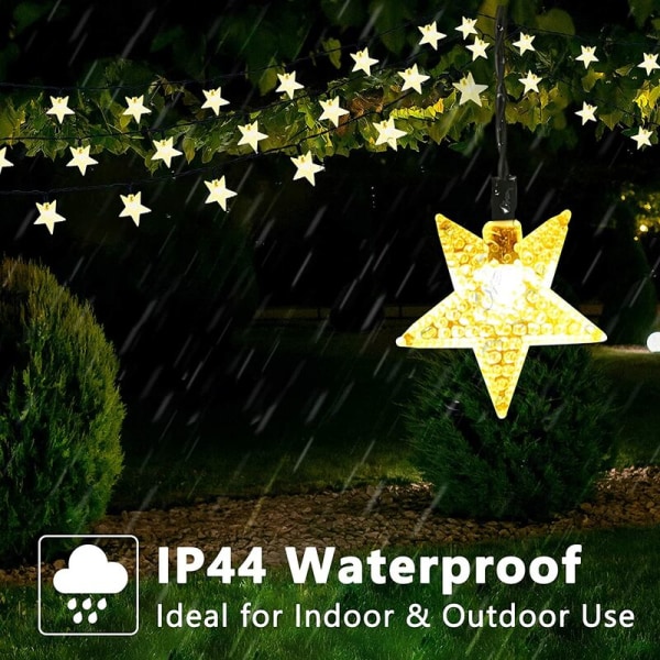 Star Solar String Lights, 39ft 100 LED Solar Lights Outdoor, 8 Modes Star Twinkle Light Vedenpitävät aurinkolamput w