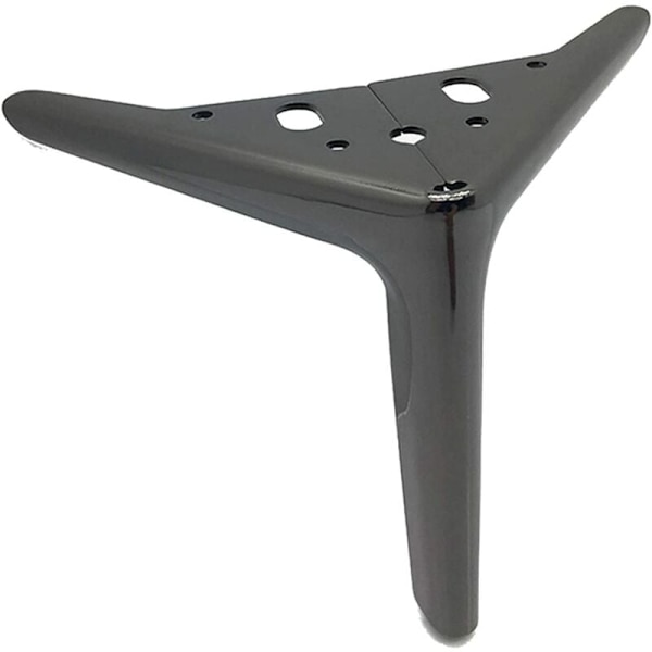 4 x 15 cm sorte trekantede bordben, DIY metalmøbelben til skabe, sofaer, sofaborde, tv-skabe og andre møbelben,