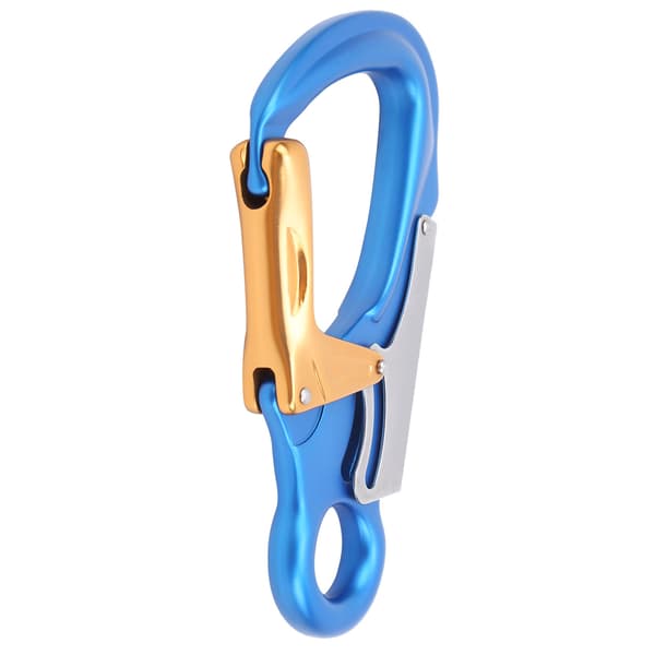 AutoLock D Låsande Snap Hook Clip Blå för Bergsklättring