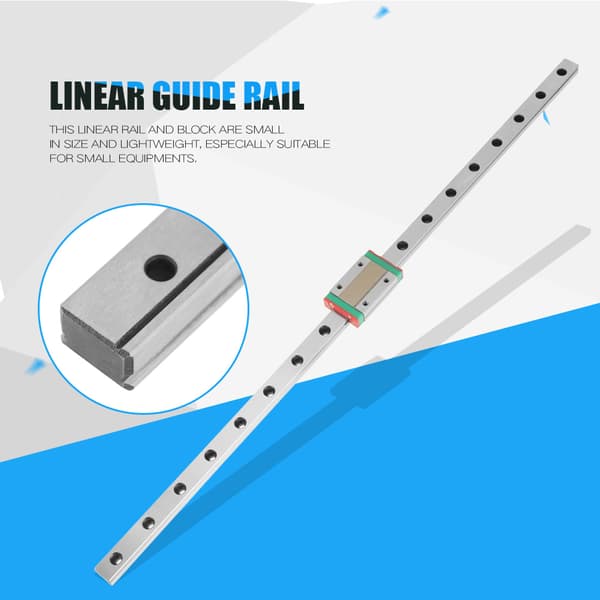 MGN12H Miniature Lineær Skinneguide 450mm Længde 12mm Bredde