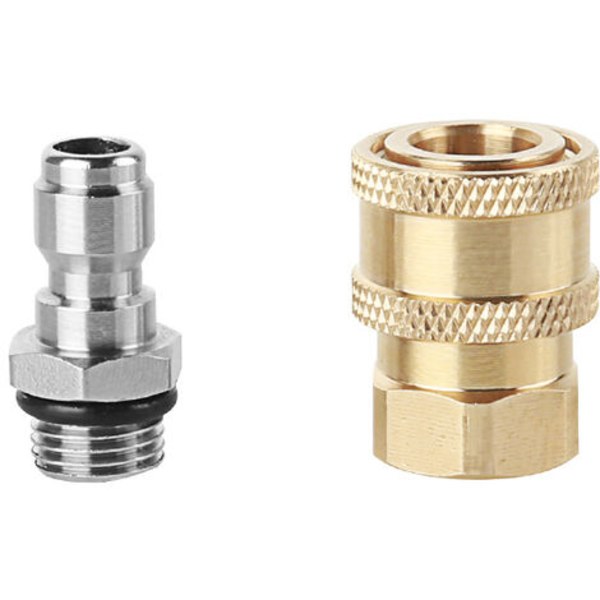 1/4'' høytrykksspylersett Hurtigkobling Messing høykoblingsadapter Høytrykkspyler Montering Høytrykkspyler C