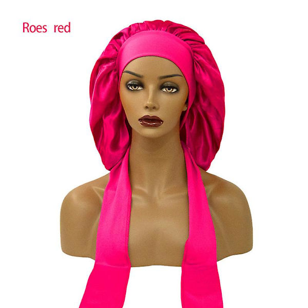 Cap pitkät hiukset säädettävä rose red