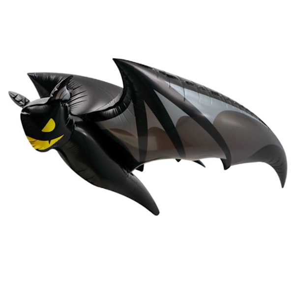 2 stk Ny halloween flagermus 3D folieballon sort blodsuger flydende aluminiumsfolie tegneserie festdekoration