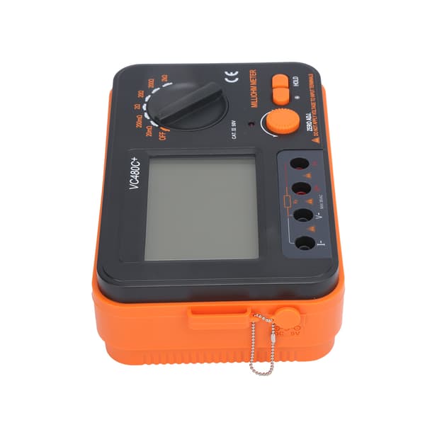 VC480C Digital Milliohmmeter 6 Gear 4 Wire DC Low Resistance Tester