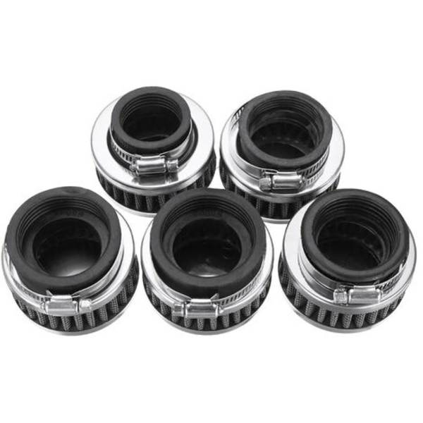 2kpl Moottoripyörän muokkaustarvikkeet 110 125 150 200 250CC sylinterimäinen ilmansuodatin ilmanpuhdistin, (45mm)