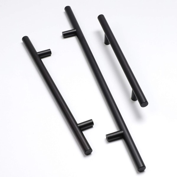 2 stk skaphåndtak, skuffehåndtak, aluminiumslegering (svart, hullavstand: 160 mm) GroupM