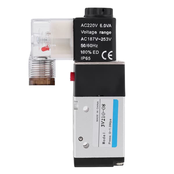 3-vejs 2-positions pneumatisk magnetventil G1/4 AC220V
