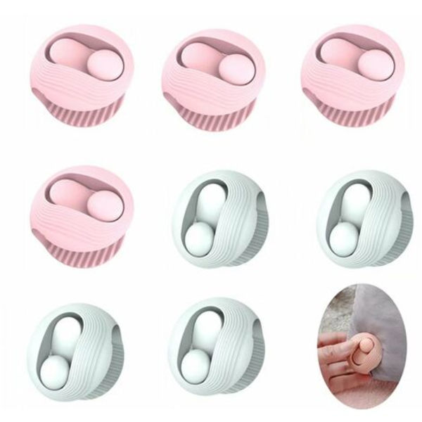 Dyneholderclips Holder hjørnerne af dynebetrækket på plads Nåleløse clips Sheet Clips Quilt Fixer Plast Tøjklemmer Fixing Clips 8 stk,