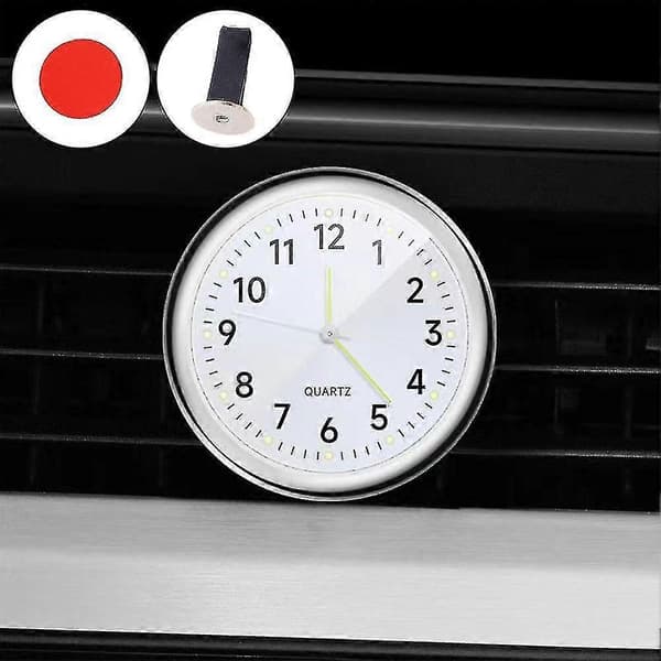 Mini Klocka Bil Quartz Klocka Elektronisk Klocka Vattentät Bil Instrumentbräda Klocka F