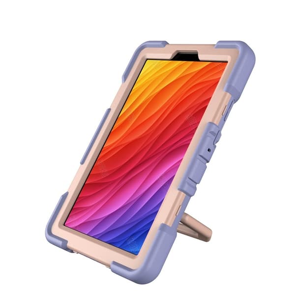 Til Samsung Galaxy Tab A11 Heavy Duty Armor cover Lilla + Pink[ht] multifärg multicolor