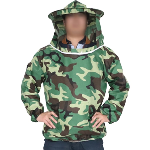 Bibeskyttelsestøj, camouflagebibeskyttelse, biavlsværktøj (camouflage top)