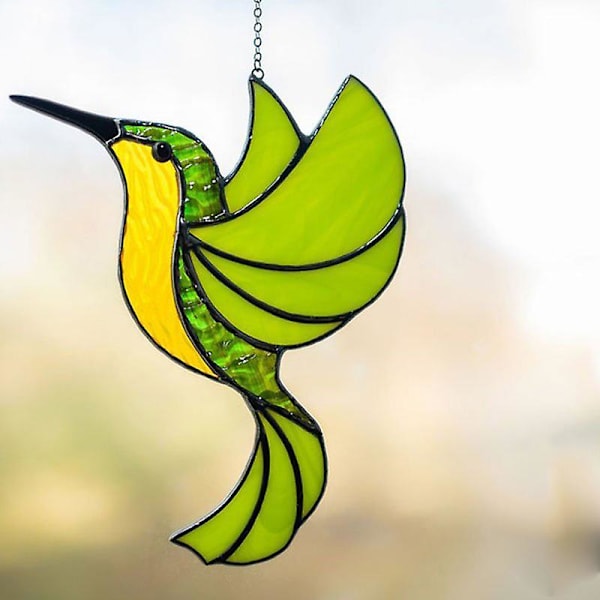 Hummingbird Sun Catcher vedhæng akryl Grass green