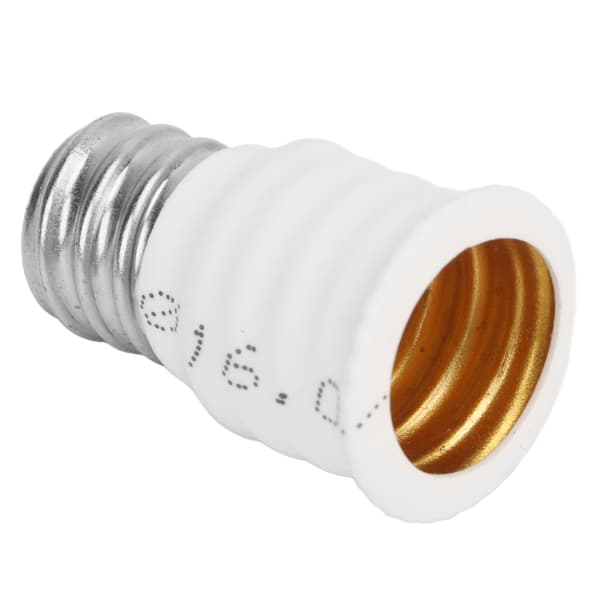 E12 till E14 Adapter E14 till E12 Glödlampa Konverterare för Garage Sovrum Vardagsrum Kök Korridor Vit