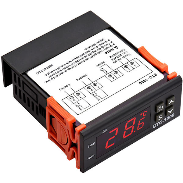 Omkopplare för inkubationstemperatur för akvarium, termostat, elektroniskt digitalt mikroskop, datortemperaturkontroll (110V-220V)