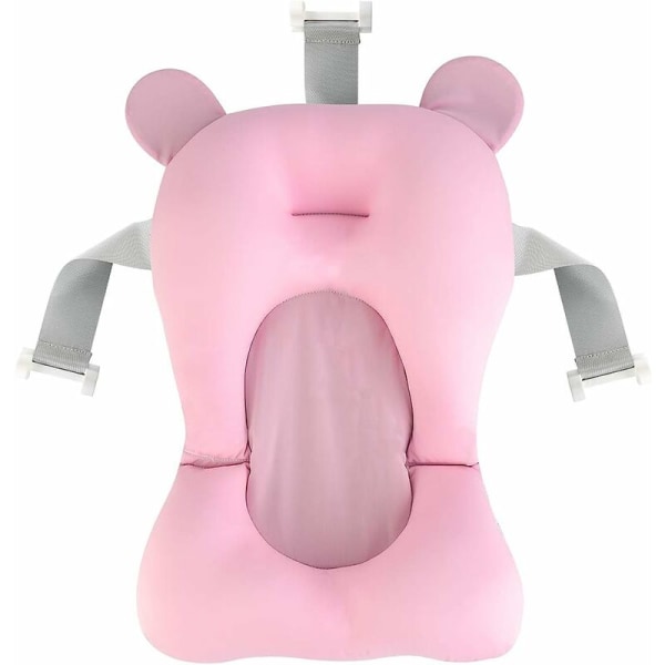 Baby Flytmatta Badsäng kan sitta och ligga (rosa) Lämplig för hemmabruk