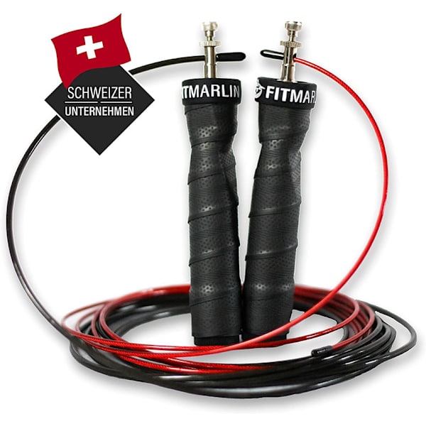 Hopprep sort Speed ​​Skipping Rope til Fitness
