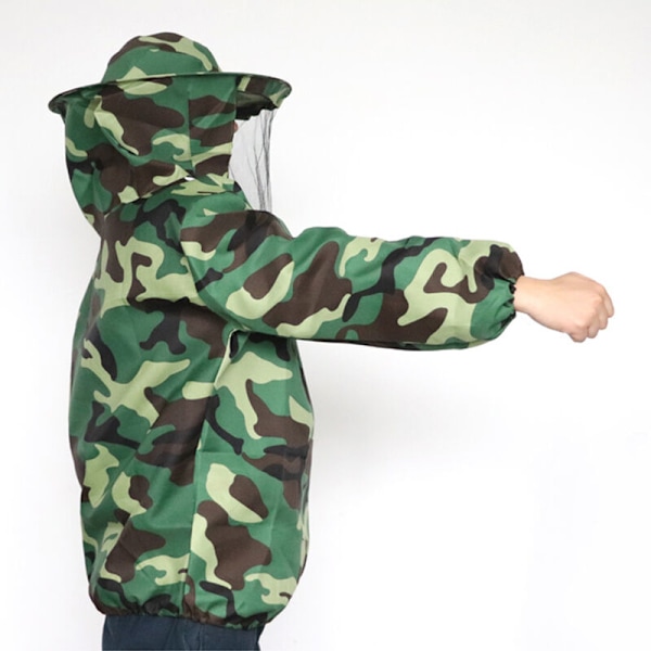Bibeskyttelsestøj, camouflagebibeskyttelse, biavlsværktøj (camouflage top)