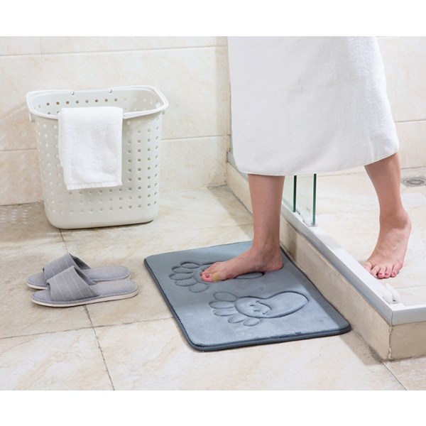 Förtjockad Memory Foam Golvmatta Dörrmatta Sovrum Kök Badrumsmatta Absorberande halkfri matta, A04,