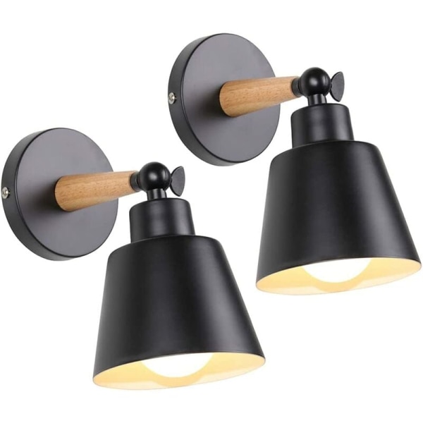 Pakker Vintage industrielle væglamper Loftslamper E27 Metal Justerbar Retro indendørs væglampe til soveværelsessæt