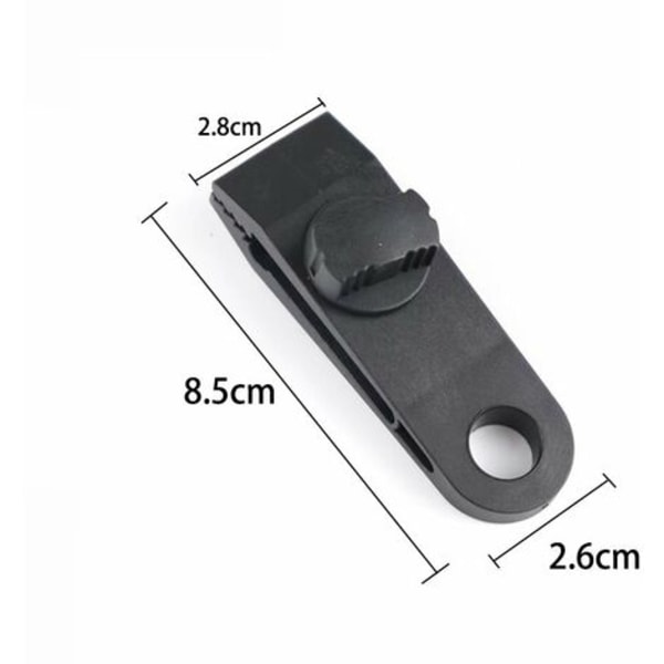 Tarp Clamp Clamp, Heavy Duty Tarp Clamp Sæt Instant Markise Clamp til Tarp Telte Caravan Have Shade Cover, Sort 10 Stk,