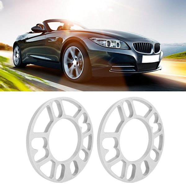 2 stk. 10mm Alufælgsskiver Universal Pasform til 4/5 Stud Hjul
