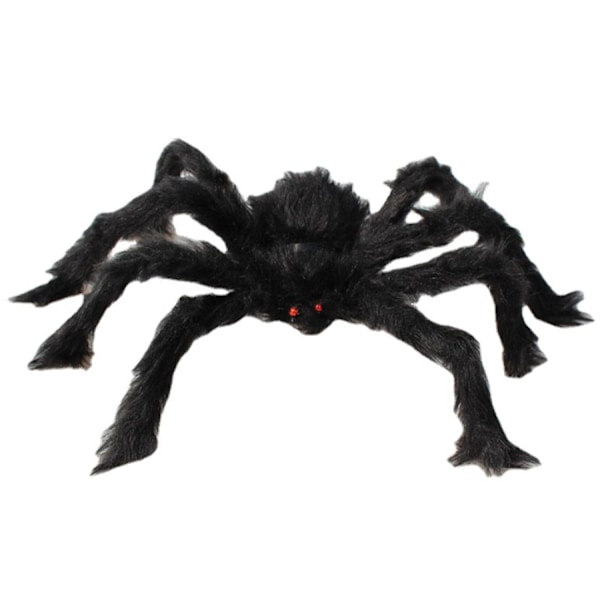 Ny Halloween edderkoppnett triangel nett festdekorasjon rekvisitter simulering stort edderkopp plysj edderkopp kostyme (7m hvitt trekantnett (7*5,5m med spiker))