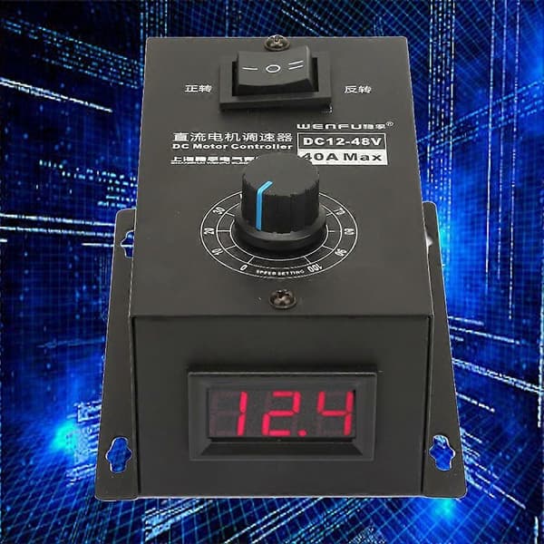 DC 12V~48V 40A Borstmotorregulator Hastighetskontrollmodul Elektrisk Styrenhet