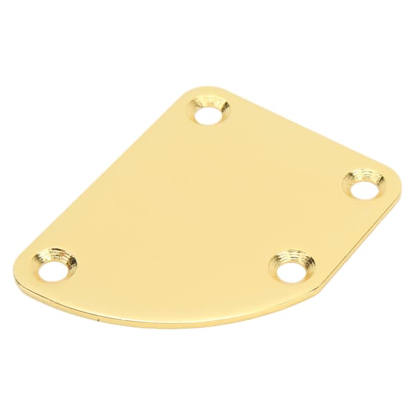 Gitarrhalsplatta 4 Hål Böjd Enkel Installation Anti-Rep Guld Elgitarr