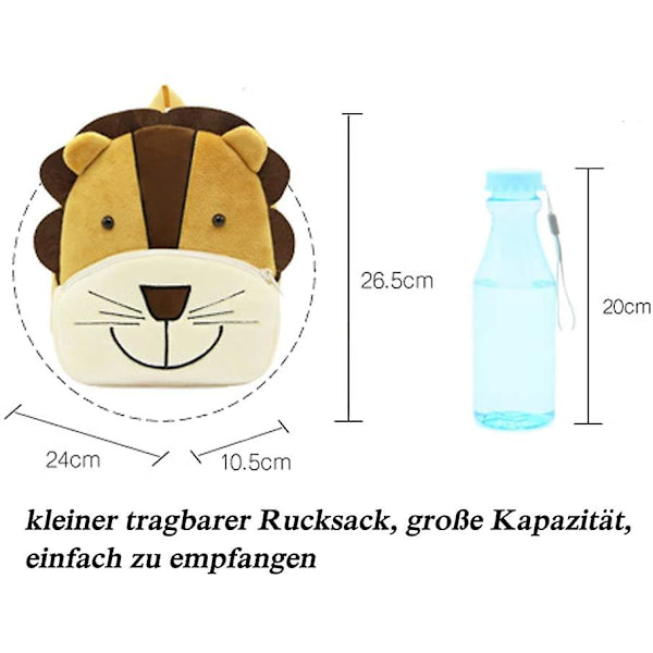 pehmoeläin lasten reppu leijonatyyliin