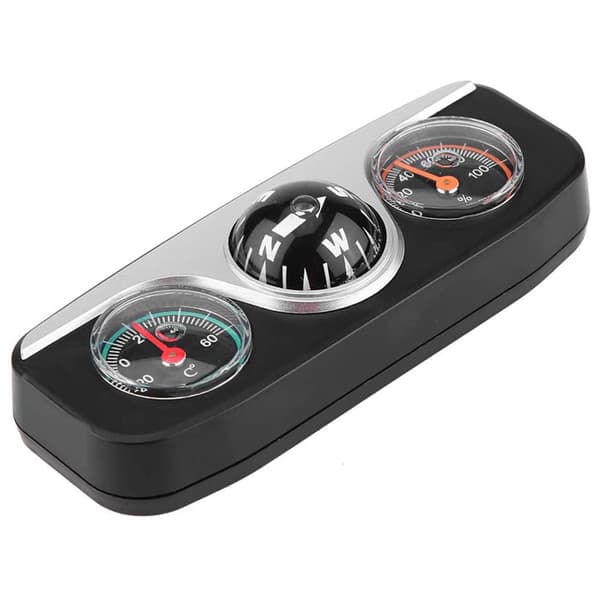 Multifunktionel 3 i 1 Bil Lastbil Instrumentbræt Navigation Kompas Termometer Hygrometer