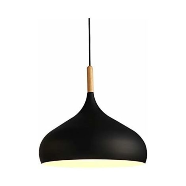 Nordisk moderne taklampe for restaurant bar kafé restaurant 24cm (svart)