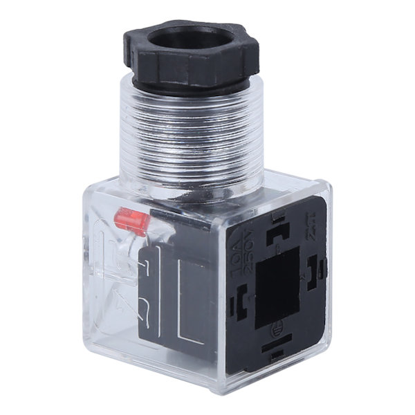 Universal DC24V Transparent Spenningssolenoidplugg for 5 Hydrauliske Ventiler