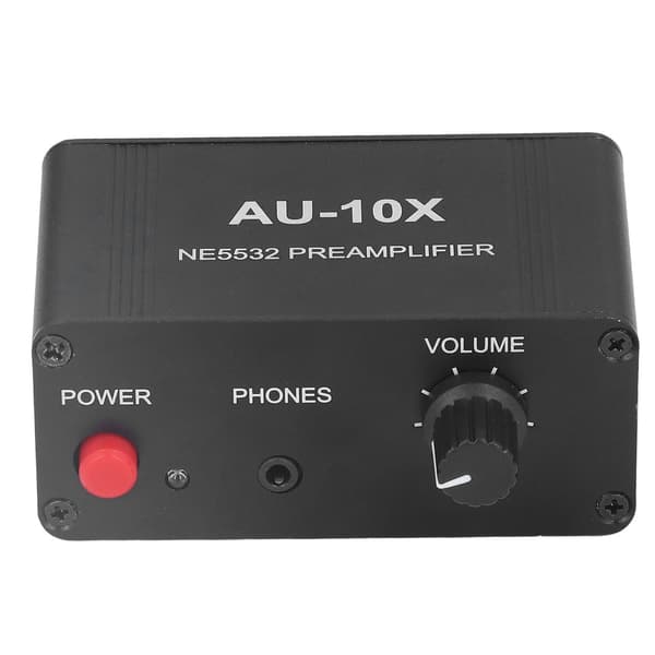 20dB Stereo Phono Forforstærker med 3,5 mm Hovedtelefon RCA Input Output